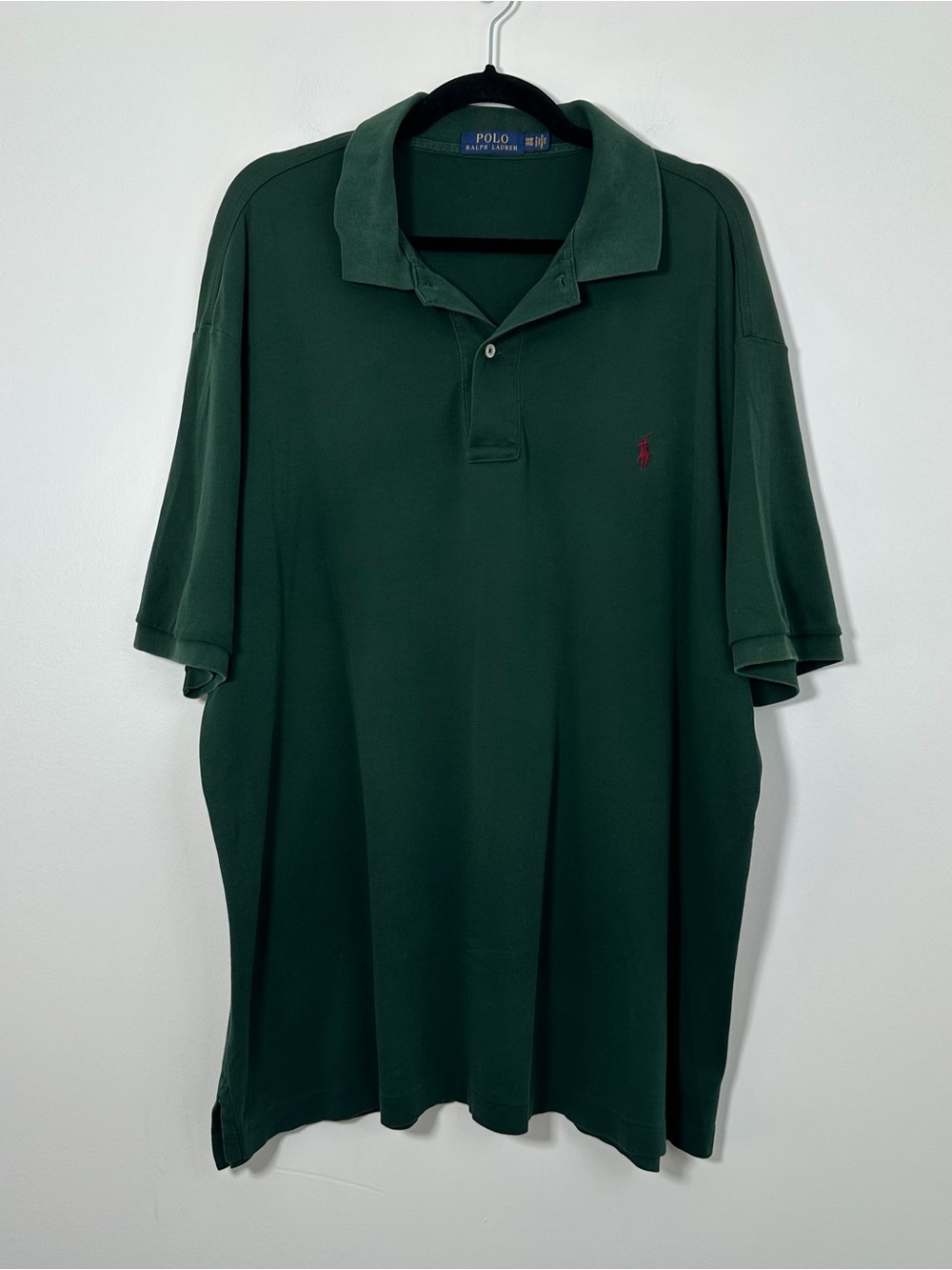 Polo Ralph Lauren Men’s 1XB Green Classic Fit Polo Shirt Red Pony 100% Cotton